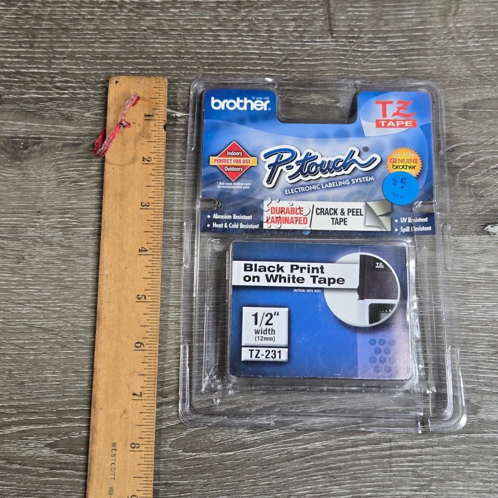 Brother TZ-231 P-Touch Label Tape 1/2